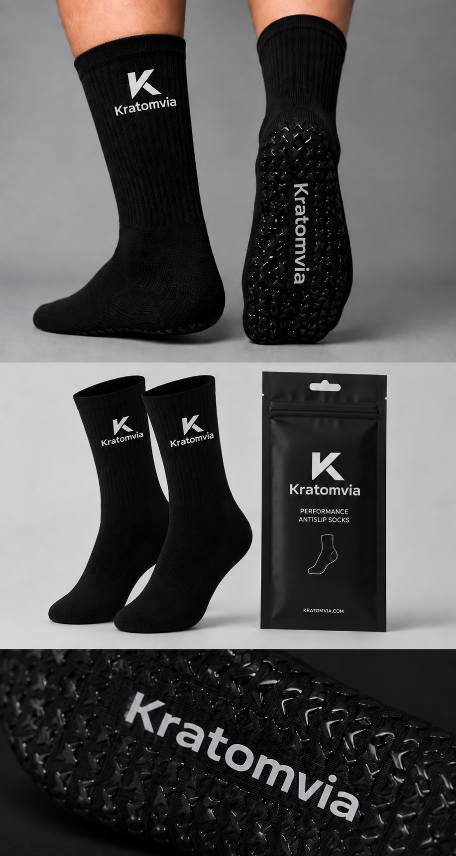 Athlete wearing Kratomvia performance socks